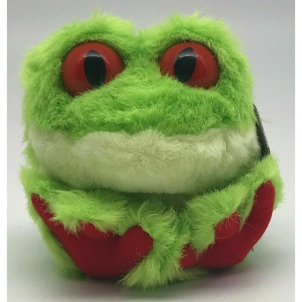 Freddy the Tree Frog RETIRED Puffkins Bean Bag Plush 1999 Green with Hang Tag